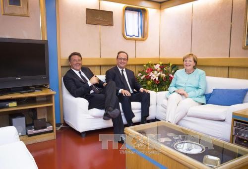 Regierungschefs aus Deutschland, Frankreich und Italien beraten über Zukunft der EU nach dem Brexit - ảnh 1